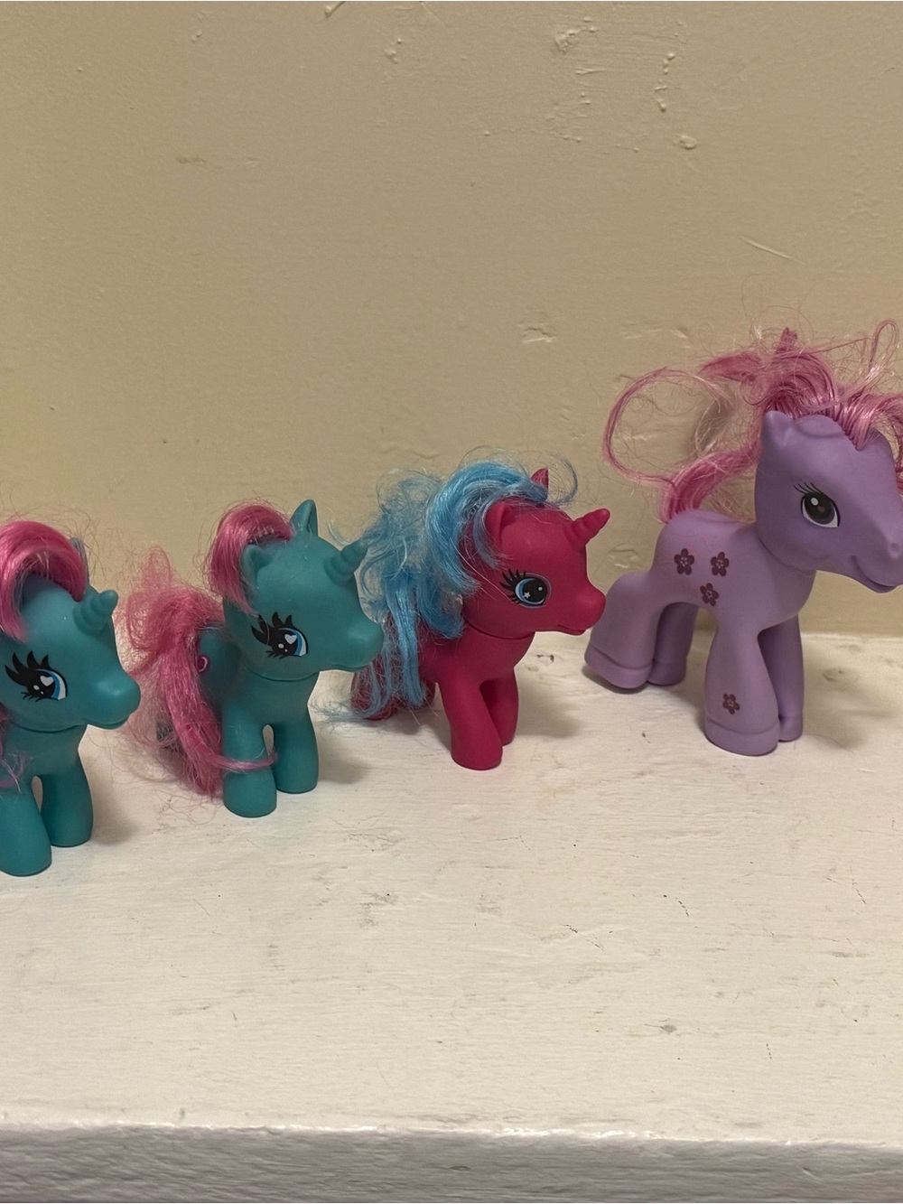 My Little Pony Set - Teal, Pink, Purple Ponies